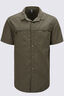 Macpac Men's Westport Short Sleeve Shirt, Forest Night, hi-res