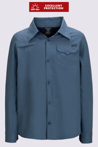 Macpac Kids' Mini Ranger Long Sleeve Shirt, Bering Sea, hi-res