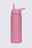 Macpac Insulated Wide Mouth Bottle with Straw Lid — 530ml, Mauveglow, hi-res