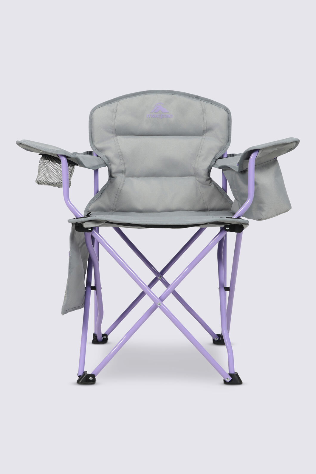 Macpac Kids' Cooler Armchair, Steel/Violet, hi-res
