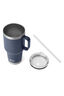 YETI® Rambler® Mug with Straw Cap — 35 oz, Navy, hi-res