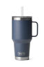 YETI® Rambler® Mug with Straw Cap — 35 oz, Navy, hi-res