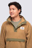 Macpac Men's Heritage Snap Fleece Pullover, Dull Gold, hi-res