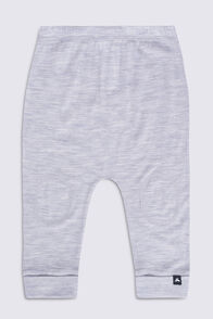 Macpac Baby 150 Merino Long Johns, Light Grey Marle, hi-res