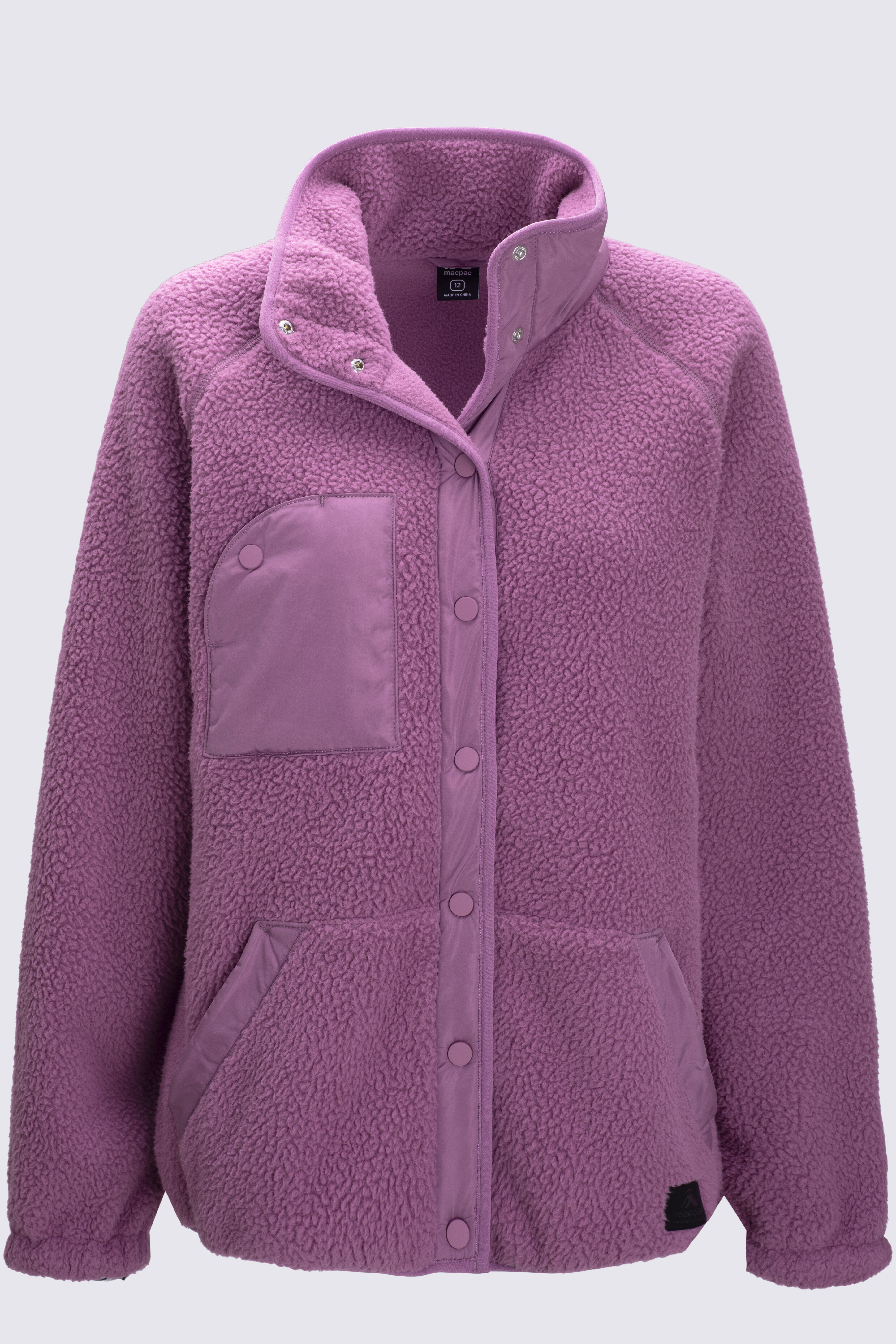 Purple clearance fleece coat