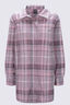 Macpac Women's Cinder Fleece Shirt, Keepsake Lilac Plaid, hi-res