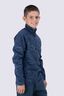 Macpac Kids' Ruru Fleece Pullover, Bering Sea Mountain Print, hi-res