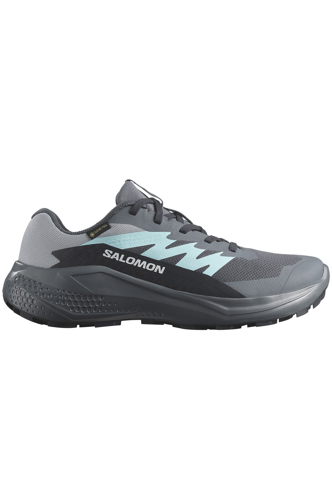 Salomon Women's Alphaglide GTX Trail Shoes, Turbulence/Aruba Blue/DarkNavy, hi-res