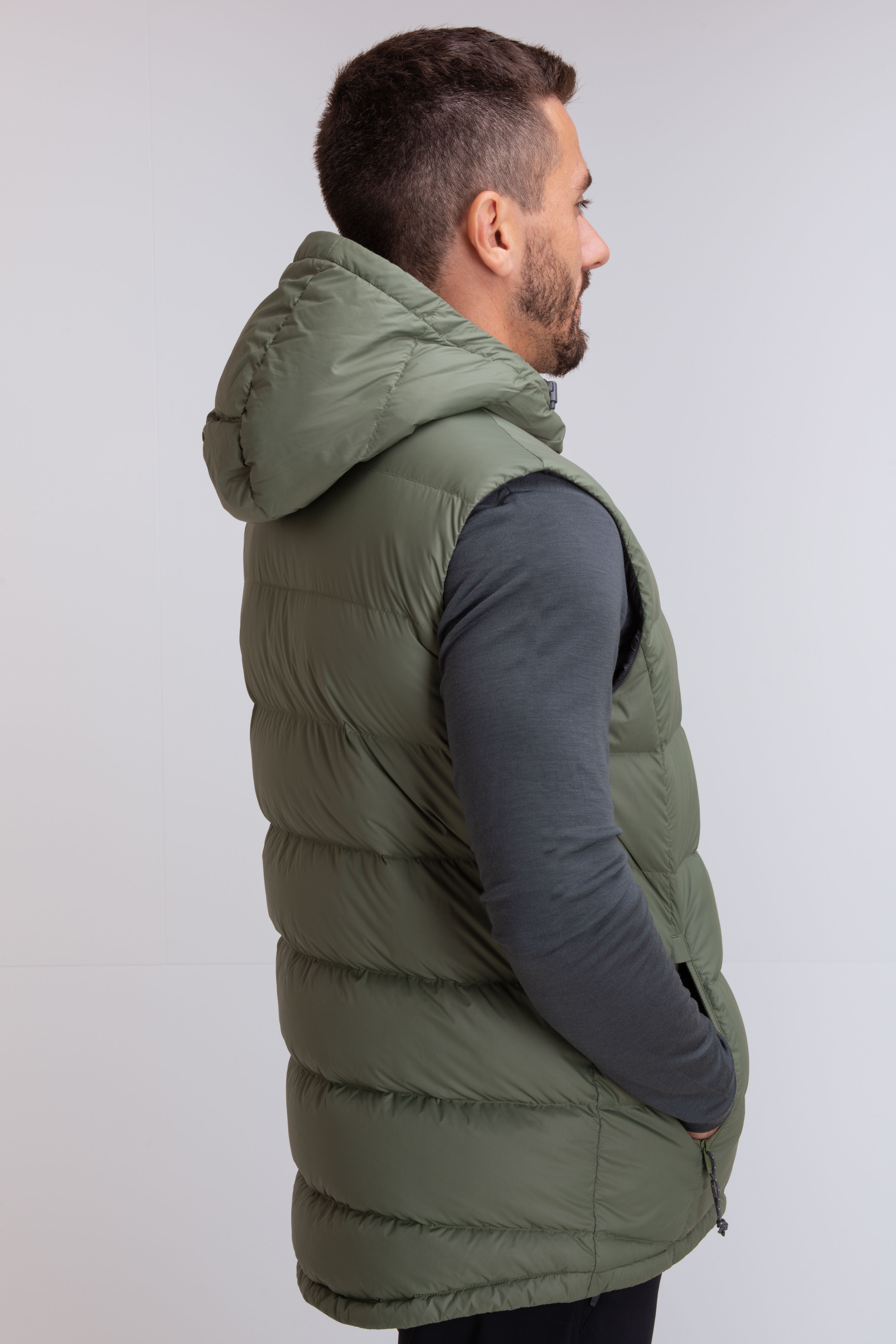 Green vest hotsell with hood