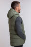 Macpac Men's Halo Hooded Down Vest ♺, Four Leaf Clover, hi-res