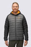 Macpac Men's Uber Light Hooded Down Jacket ♺, Smoked Pearl/Asphalt, hi-res