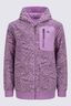 Macpac Kids&rsquo; Dune Reversible Wind Fleece, Orchid/Orchid Mountain Print, hi-res