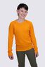 Macpac Kids' Geothermal Long Sleeve Top, Flame Orange, hi-res