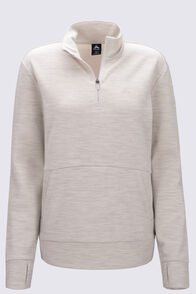Macpac Women's Craigieburn Merino Blend Pullover, French Oak Marle, hi-res