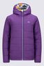 Macpac Kids' Pulsar Alpha Hooded Insulated Jacket, Plum/Print, hi-res