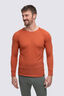 Macpac Men's Geothermal Long Sleeve Top, Burnt Brick, hi-res