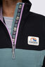 Macpac Women&rsquo;s Heritage Fleece Pullover, Black/North Atlantic, hi-res