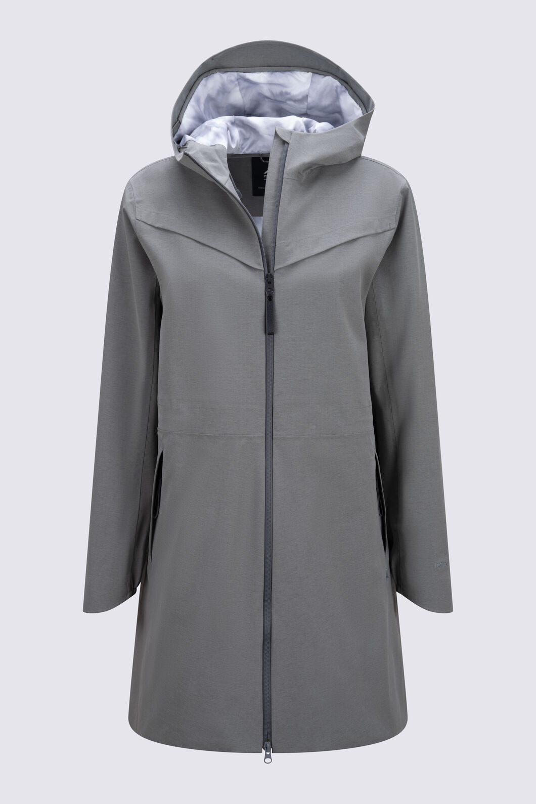 Macpac Women's Strato Long Raincoat, Agave Marle, hi-res