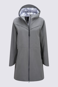 Macpac Women's Strato Long Raincoat, Agave Marle, hi-res