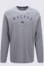 Macpac Men's Graphic Fairtrade Organic Cotton Long Sleeve T-Shirt, Grey Marle, hi-res