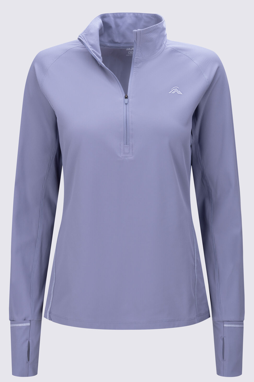 Macpac Women's Mackay Running Top, Silver Bullet, hi-res
