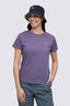 Macpac Women's Vintage Embroidered Fairtrade Organic Cotton Short Sleeve T-Shirt, Mulled Grape, hi-res