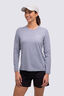 Macpac Women's brrr&deg; Long Sleeve T-Shirt, Troposphere Marle, hi-res