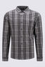 Macpac Men's Eclipse Long Sleeve Shirt, Beluga Check, hi-res