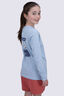 Macpac Kids' Te Papakura O Taranaki NP Fairtrade Organic Cotton Long Sleeve T-Shirt, Cerulean Blue, hi-res