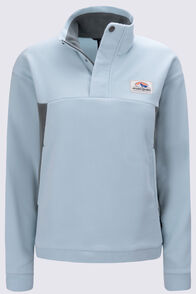 Macpac Women's Heritage Fleece Pullover, Blue Haze/Agave, hi-res