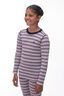 Macpac Kids' 220 Merino Long Sleeve Top, Cradle Pink Stripe, hi-res