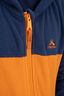 Macpac Kids' Ruru Fleece Jacket, Marmalade/Navy Iris, hi-res