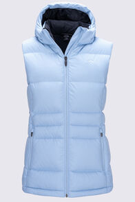 Macpac Women's Aurora Hooded Down Vest, Cerulean Blue, hi-res
