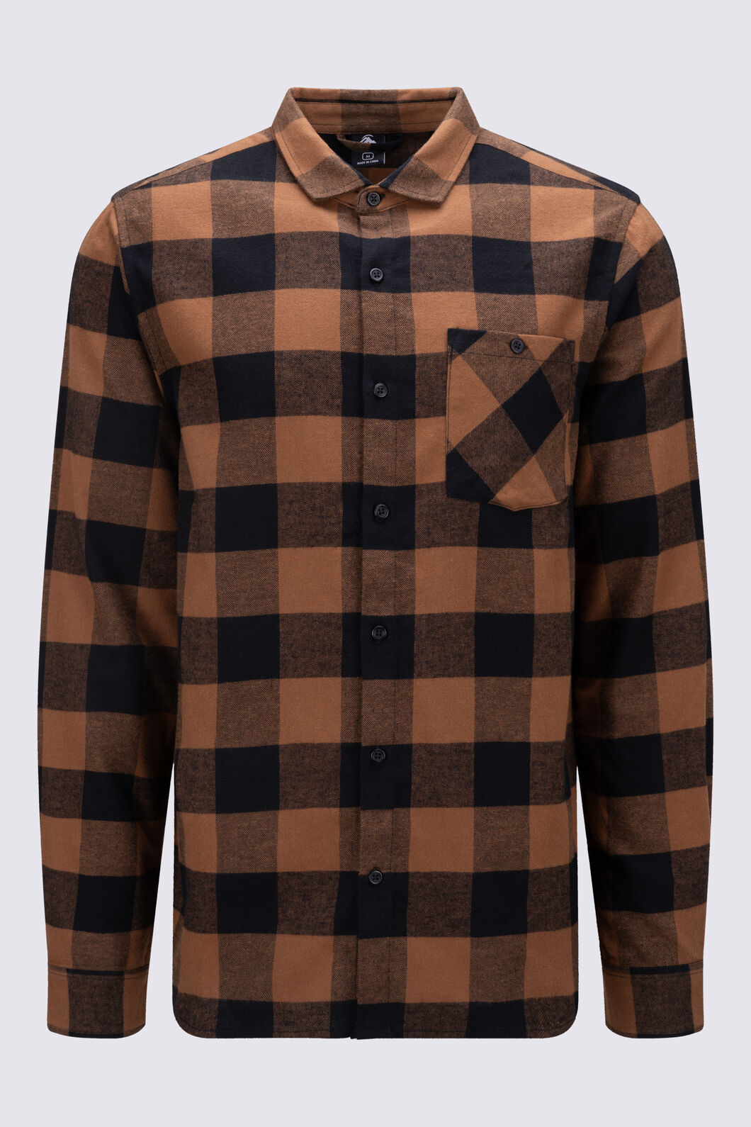 Macpac Men's Sutherland Flannel Shirt, Toffee Check, hi-res
