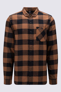 Macpac Men's Sutherland Flannel Shirt, Toffee Check, hi-res