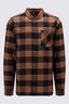 Macpac Men's Sutherland Flannel Shirt, Toffee Check, hi-res