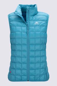 Macpac Women's Uber light Insulated Vest, Lake Blue, hi-res