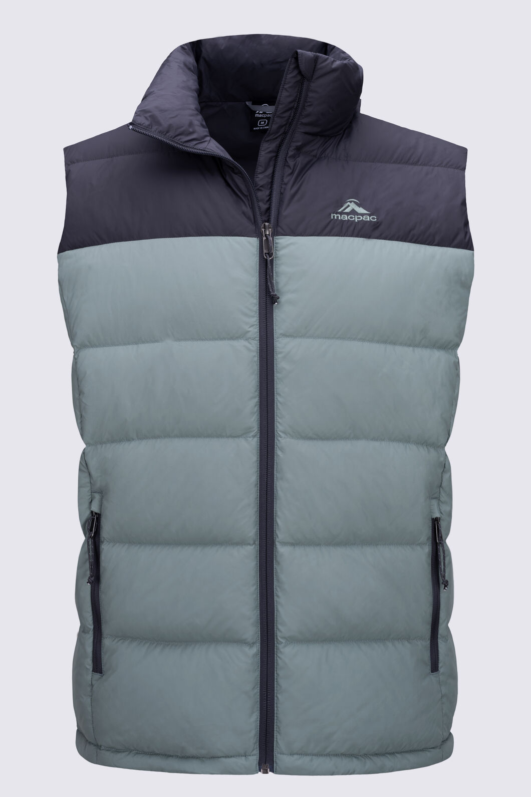 Macpac Men's Halo Down Vest ♺, Chinois Green/Forged Iron, hi-res