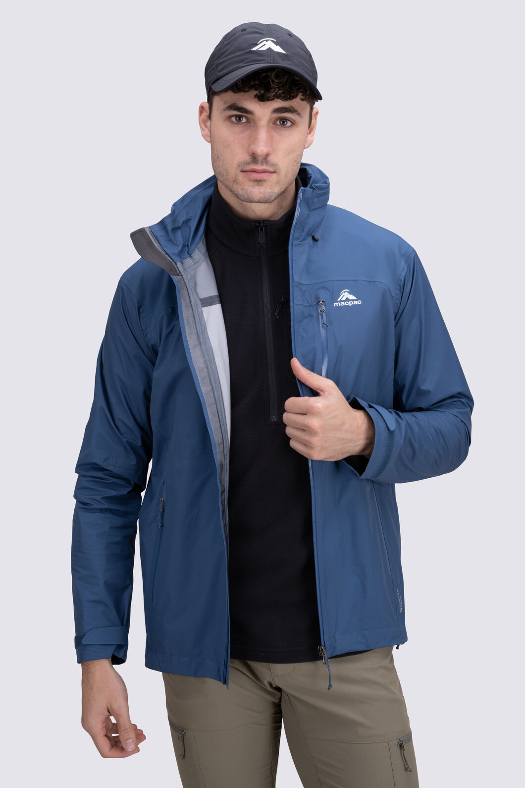 Macpac Men's Traverse Rain Jacket, Ensign Blue, hi-res