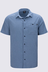 Macpac Men's Vista Short Sleeve Shirt, Captains Blue, hi-res