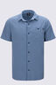 Macpac Men's Vista Short Sleeve Shirt, Captains Blue, hi-res