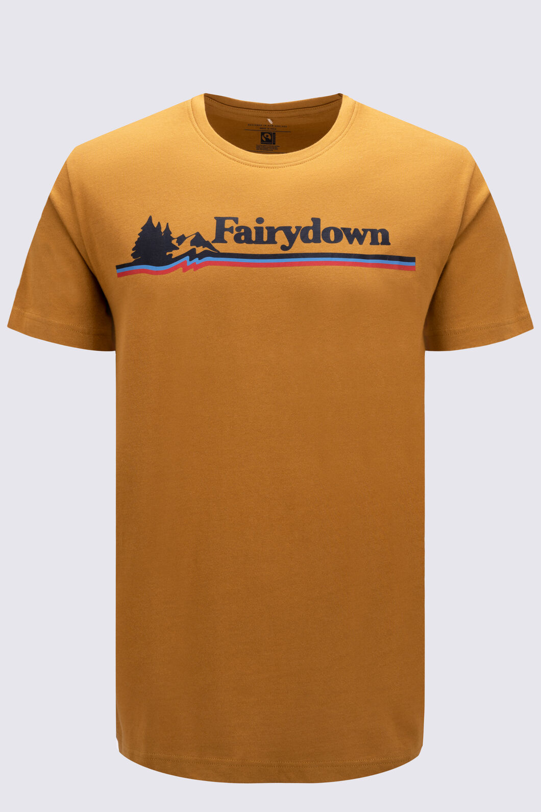 Macpac Men's Fairydown Fairtrade Organic Cotton Short Sleeve T-Shirt, Maple, hi-res