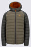 Macpac Kids' Uber Light Hooded Down Jacket, Beetle/Kelp, hi-res