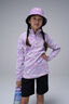 Macpac Kids' Ruru Fleece Pullover, African Violet Valley Print, hi-res
