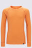 Macpac Kids' Geothermal Long Sleeve Top, Tangerine, hi-res