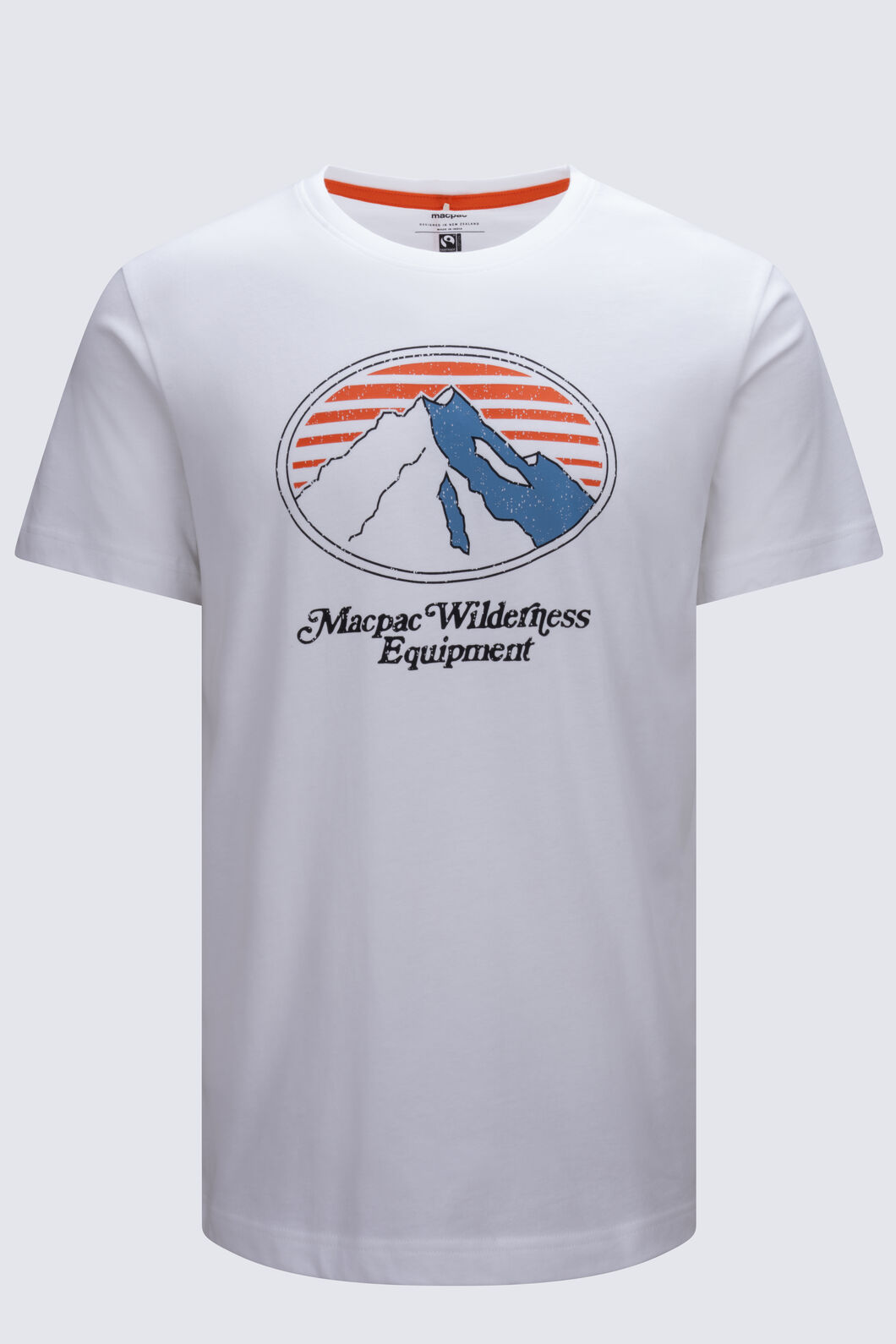 Macpac Men's Wilderness Equipment Fairtrade Organic Cotton Short Sleeve T-Shirt, Bright White, hi-res