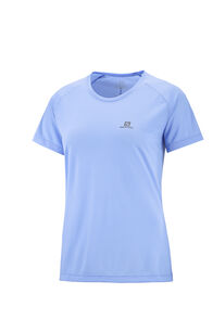 Salomon Women's Cross Rebel T-Shirt, Provence//Nautical Blue, hi-res