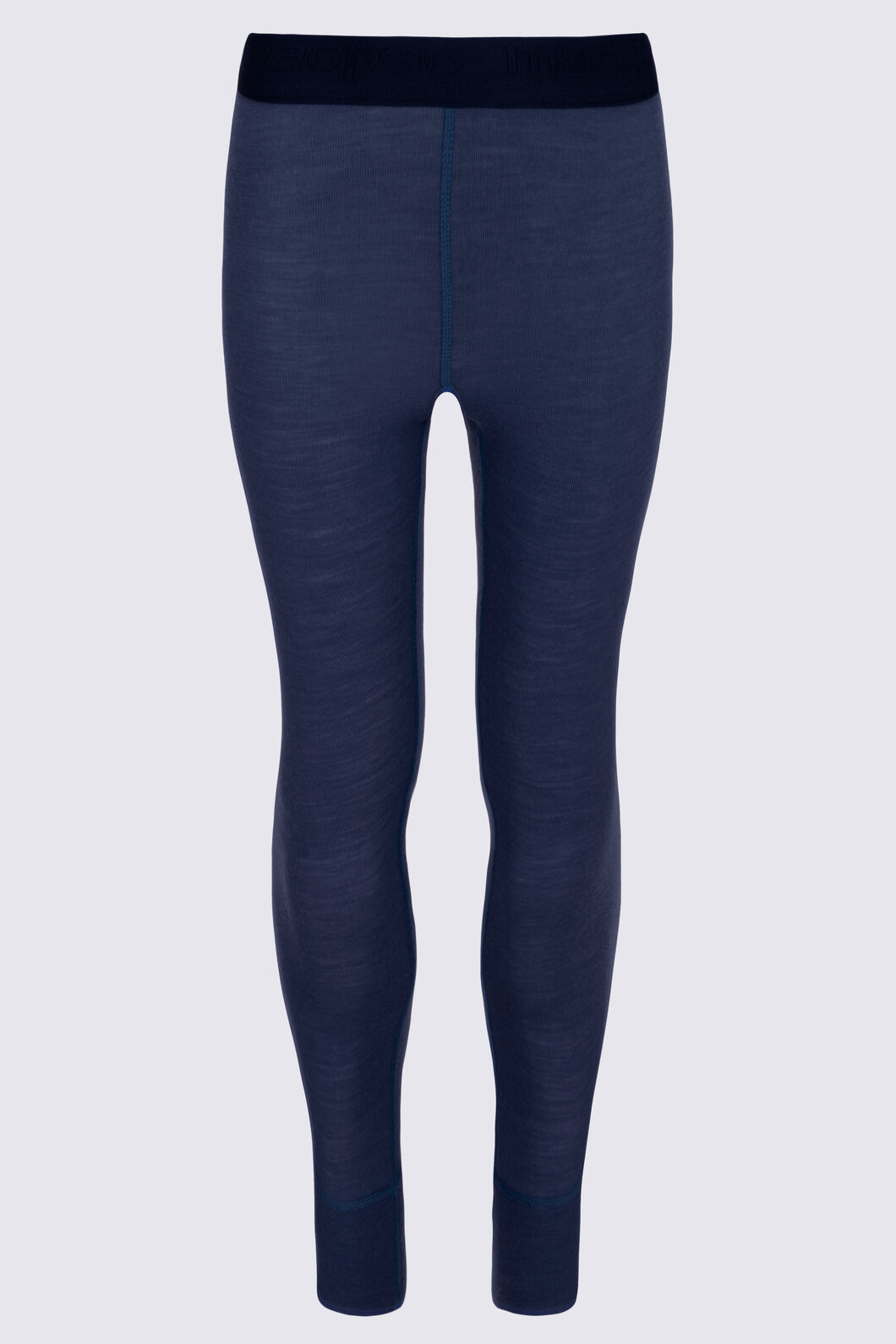 Macpac Kids' 220 Merino Long Johns, Peacoat/Black, hi-res