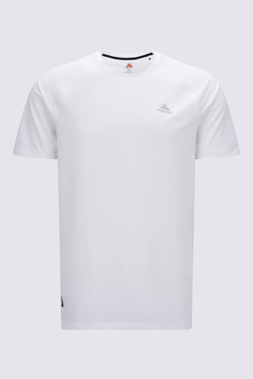 Macpac Men&rsquo;s Sidestep brrr Trail T-Shirt, Bright White, hi-res
