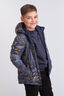 Macpac Kids' Pulsar Alpha Hooded Insulated Jacket, Desert Sun Print, hi-res